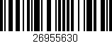 Código de barras (EAN, GTIN, SKU, ISBN): '26955630'