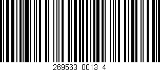 Código de barras (EAN, GTIN, SKU, ISBN): '269563_0013_4'