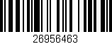 Código de barras (EAN, GTIN, SKU, ISBN): '26956463'