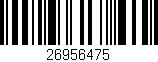 Código de barras (EAN, GTIN, SKU, ISBN): '26956475'