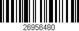 Código de barras (EAN, GTIN, SKU, ISBN): '26956480'