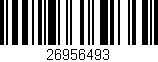 Código de barras (EAN, GTIN, SKU, ISBN): '26956493'