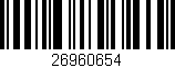 Código de barras (EAN, GTIN, SKU, ISBN): '26960654'