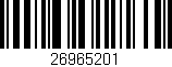 Código de barras (EAN, GTIN, SKU, ISBN): '26965201'