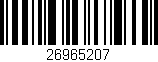 Código de barras (EAN, GTIN, SKU, ISBN): '26965207'
