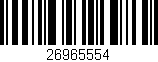 Código de barras (EAN, GTIN, SKU, ISBN): '26965554'