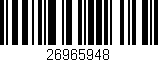 Código de barras (EAN, GTIN, SKU, ISBN): '26965948'