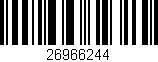 Código de barras (EAN, GTIN, SKU, ISBN): '26966244'