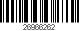Código de barras (EAN, GTIN, SKU, ISBN): '26966262'