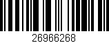 Código de barras (EAN, GTIN, SKU, ISBN): '26966268'