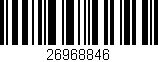Código de barras (EAN, GTIN, SKU, ISBN): '26968846'