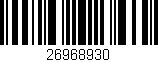 Código de barras (EAN, GTIN, SKU, ISBN): '26968930'