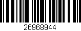 Código de barras (EAN, GTIN, SKU, ISBN): '26968944'