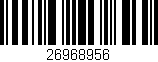 Código de barras (EAN, GTIN, SKU, ISBN): '26968956'