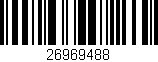 Código de barras (EAN, GTIN, SKU, ISBN): '26969488'
