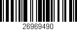 Código de barras (EAN, GTIN, SKU, ISBN): '26969490'