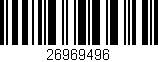 Código de barras (EAN, GTIN, SKU, ISBN): '26969496'