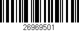 Código de barras (EAN, GTIN, SKU, ISBN): '26969501'