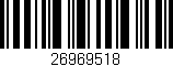 Código de barras (EAN, GTIN, SKU, ISBN): '26969518'
