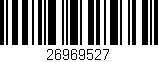 Código de barras (EAN, GTIN, SKU, ISBN): '26969527'