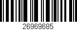 Código de barras (EAN, GTIN, SKU, ISBN): '26969685'