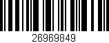 Código de barras (EAN, GTIN, SKU, ISBN): '26969849'