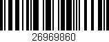 Código de barras (EAN, GTIN, SKU, ISBN): '26969860'