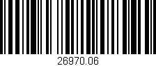 Código de barras (EAN, GTIN, SKU, ISBN): '26970.06'