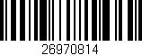 Código de barras (EAN, GTIN, SKU, ISBN): '26970814'