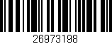 Código de barras (EAN, GTIN, SKU, ISBN): '26973198'