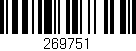 Código de barras (EAN, GTIN, SKU, ISBN): '269751'