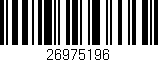 Código de barras (EAN, GTIN, SKU, ISBN): '26975196'