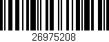 Código de barras (EAN, GTIN, SKU, ISBN): '26975208'