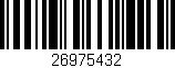 Código de barras (EAN, GTIN, SKU, ISBN): '26975432'