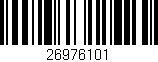 Código de barras (EAN, GTIN, SKU, ISBN): '26976101'