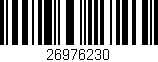 Código de barras (EAN, GTIN, SKU, ISBN): '26976230'
