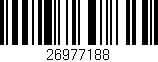 Código de barras (EAN, GTIN, SKU, ISBN): '26977188'