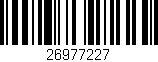 Código de barras (EAN, GTIN, SKU, ISBN): '26977227'