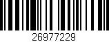 Código de barras (EAN, GTIN, SKU, ISBN): '26977229'