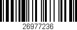 Código de barras (EAN, GTIN, SKU, ISBN): '26977236'