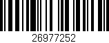 Código de barras (EAN, GTIN, SKU, ISBN): '26977252'
