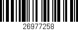 Código de barras (EAN, GTIN, SKU, ISBN): '26977258'