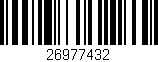 Código de barras (EAN, GTIN, SKU, ISBN): '26977432'