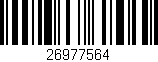 Código de barras (EAN, GTIN, SKU, ISBN): '26977564'