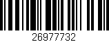 Código de barras (EAN, GTIN, SKU, ISBN): '26977732'