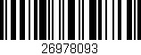 Código de barras (EAN, GTIN, SKU, ISBN): '26978093'