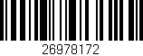 Código de barras (EAN, GTIN, SKU, ISBN): '26978172'