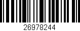 Código de barras (EAN, GTIN, SKU, ISBN): '26978244'