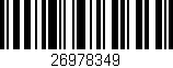 Código de barras (EAN, GTIN, SKU, ISBN): '26978349'