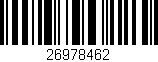 Código de barras (EAN, GTIN, SKU, ISBN): '26978462'